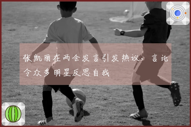 张凯丽在两会发言引发热议，言论令众多明星反思自我